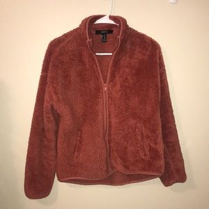 Teddy bear zip-up jacket